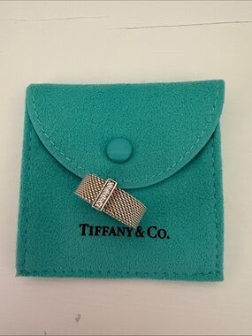 Tiffany & Co. Somerset ring with diamonds  5mm sz 7